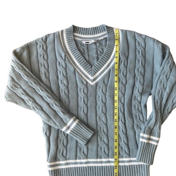 Prince Tennis Core Varsity Sweater Blue Gray โ Size Small - Picture 3 of 9